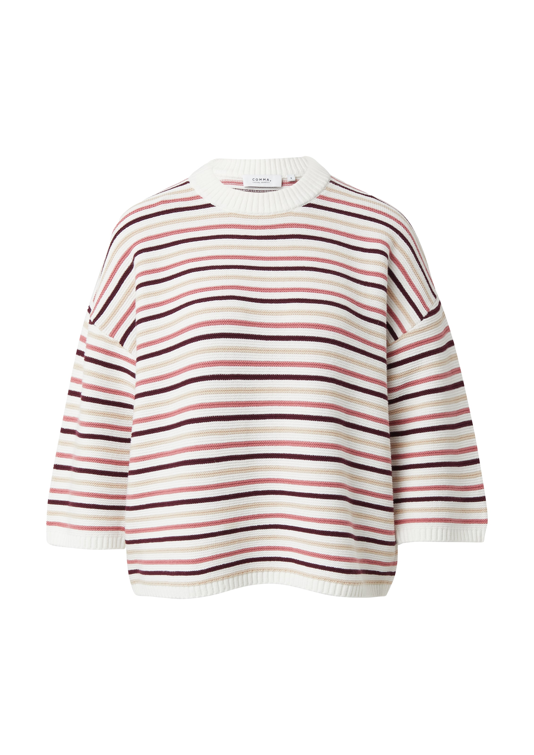 comma casual identity Sweater in White: front