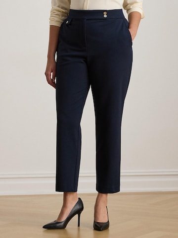 Regular Pantaloni 'Zinlean' de la Lauren Ralph Lauren Plus pe albastru: față