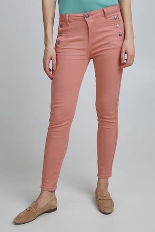 Fransa Slim fit Jeans in Pink: front
