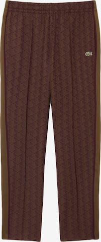 LACOSTE Regular Broek in Bruin: voorkant