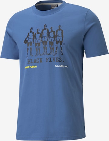 T-Shirt fonctionnel 'BLACK FIVES' PUMA en bleu : devant