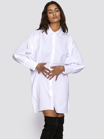 FRESHLIONS Shirt Dress 'Amy' in White