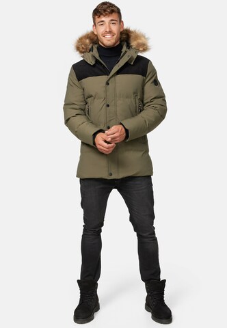 INDICODE JEANS Winterparka 'Hexyl' in Groen