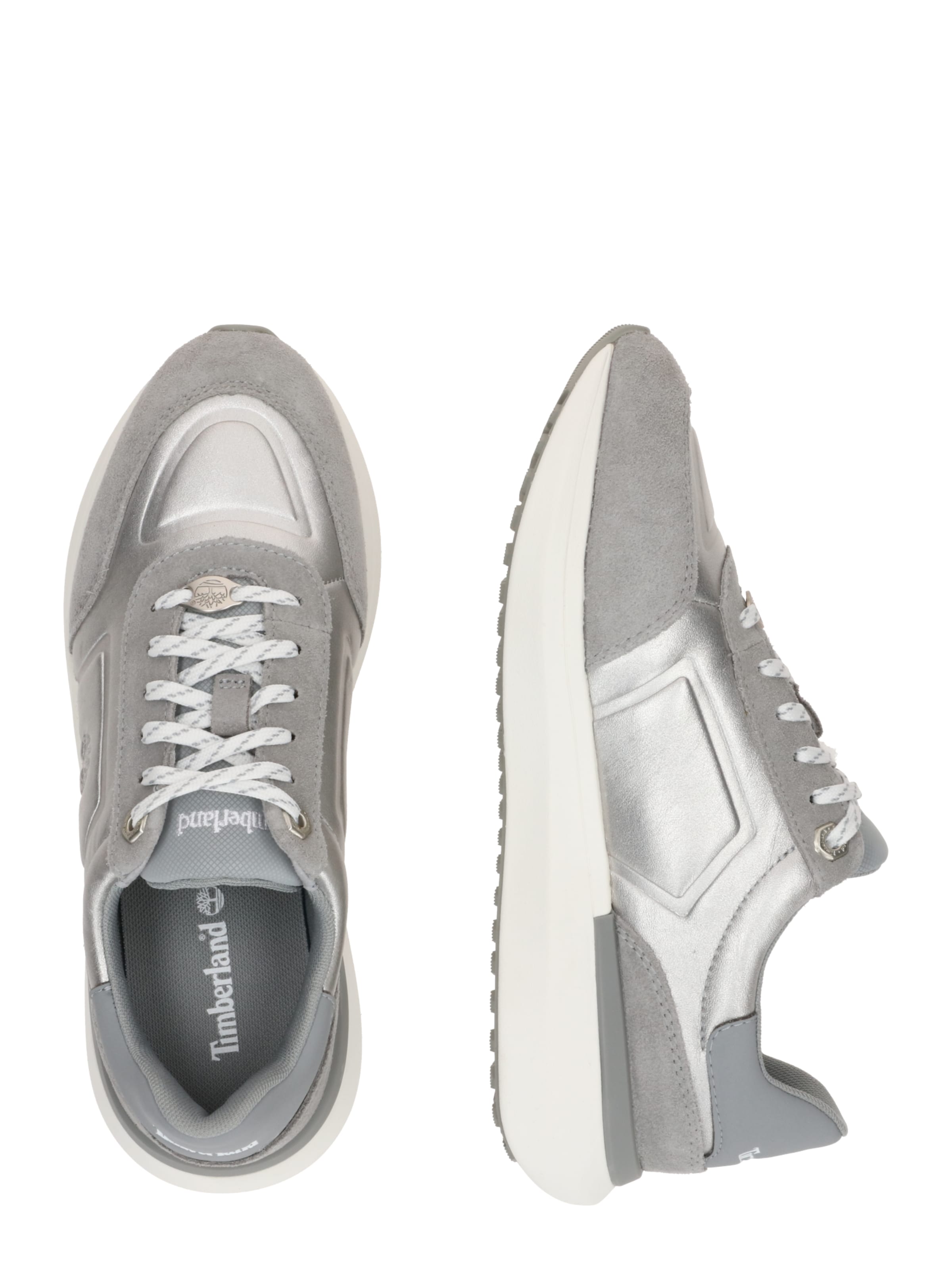 TIMBERLAND Ниски маратонки 'Seoul City' в сребърно