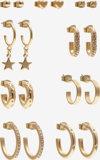 Cercei Pull&Bear pe auriu / transparent, Vizualizare produs