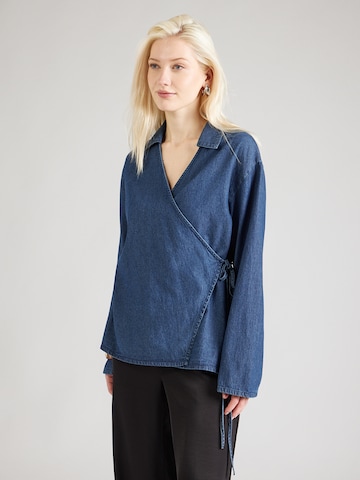 MSCH COPENHAGEN Bluse 'Aniela' i blå: forside