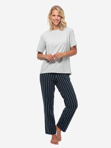 SCHIESSER Pajama 'Cotton' in Grey