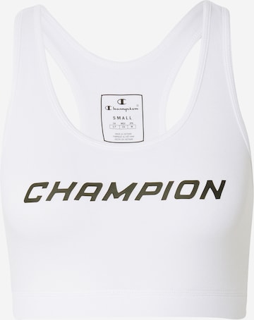 balts Champion Authentic Athletic Apparel Bezvīļu Sporta krūšturis: no priekšpuses