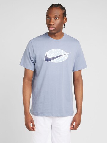 Nike Sportswear Shirt 'SWOOSH' in Blue: front