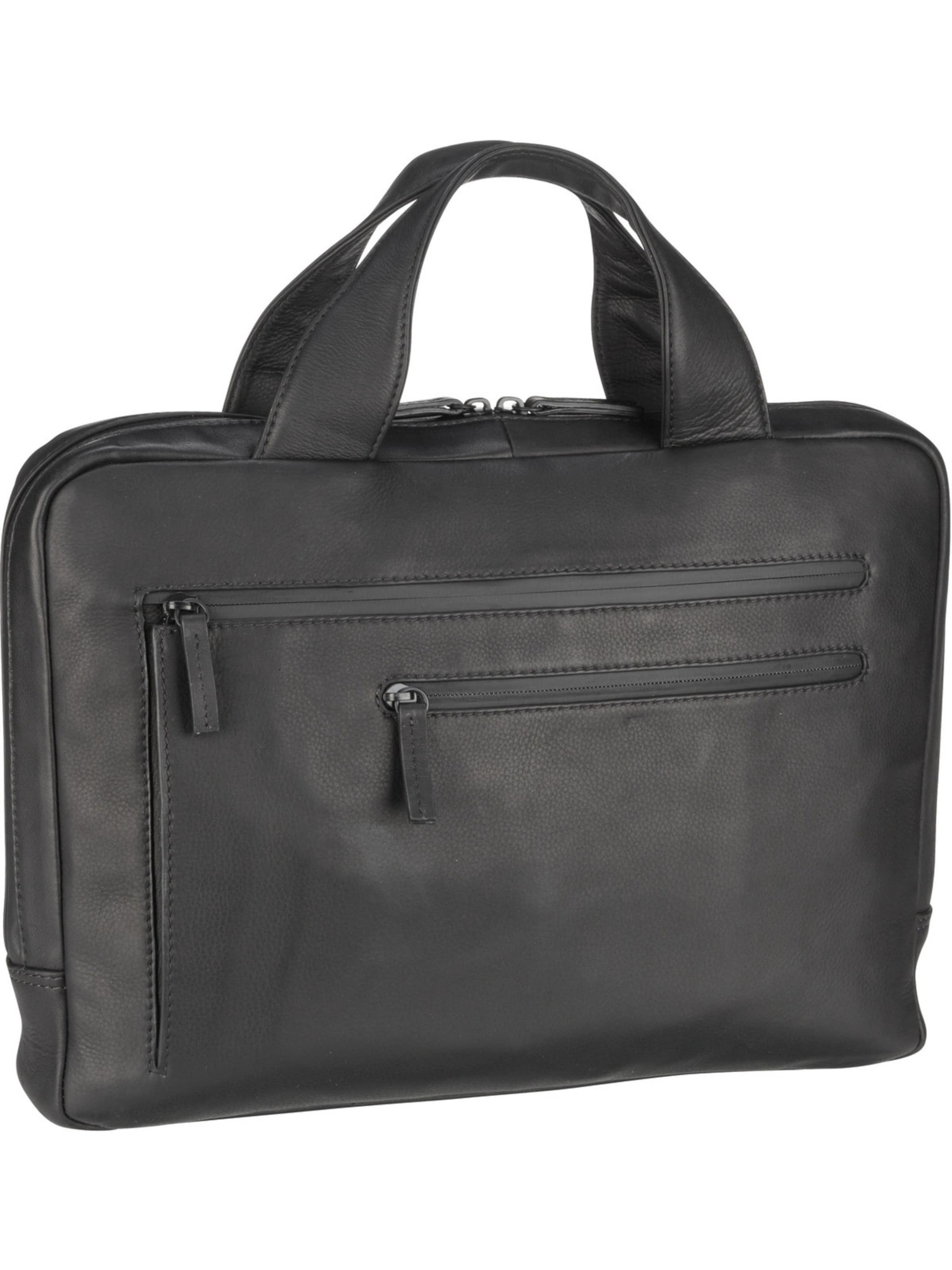LEONHARD HEYDEN Document bag in Black: front