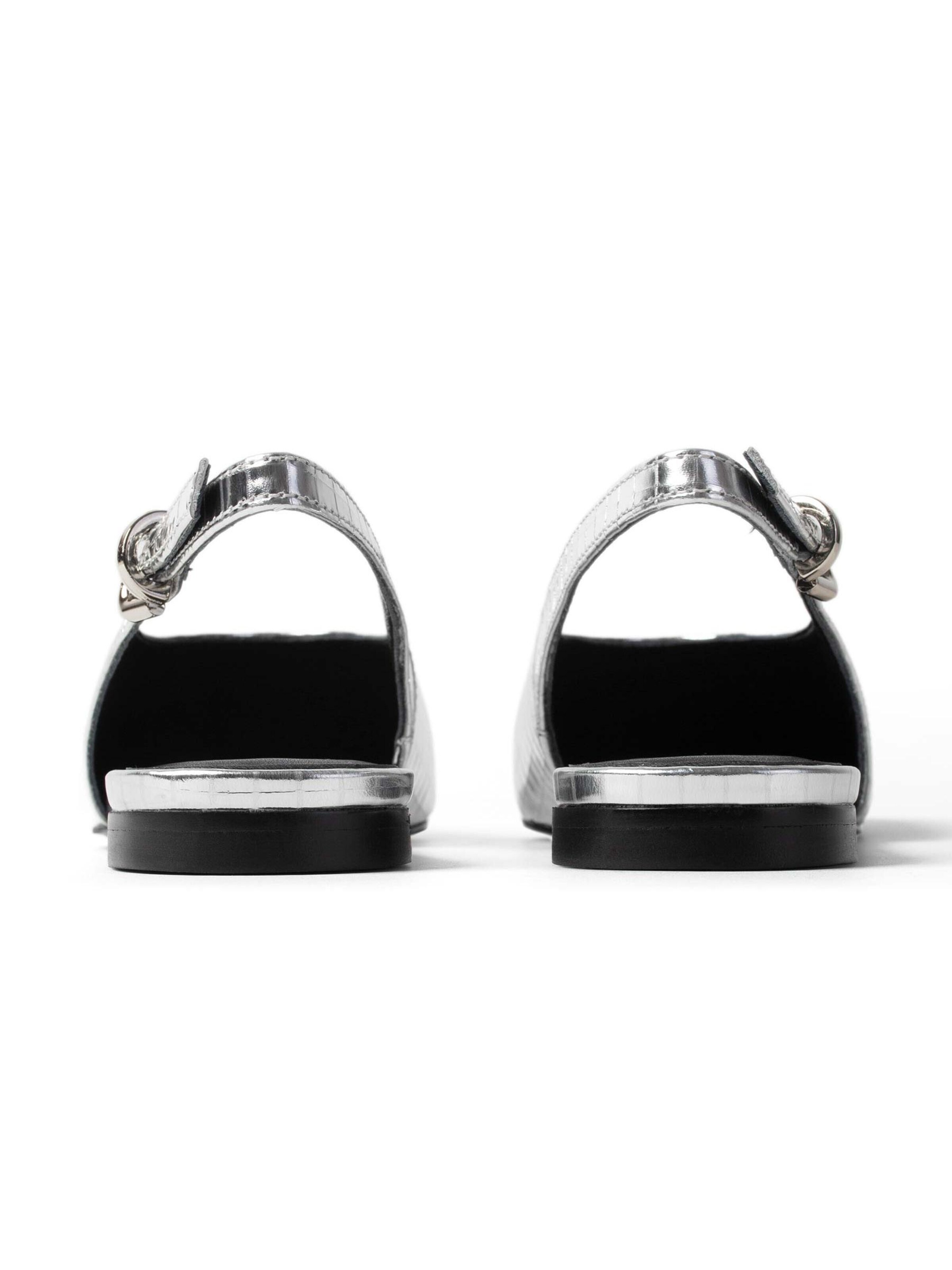 L37 HANDMADE SHOES - Sapato Slip-on 'THE MORNING AFTER JUNE' em prata