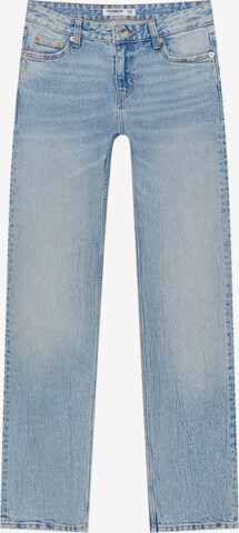 Pull&Bear Regular Jeans in Blauw: voorkant