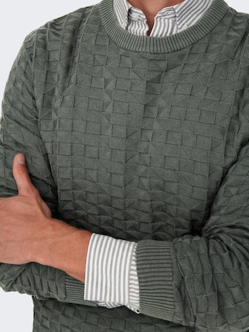 Pullover 'Kalle' di Only & Sons in grigio