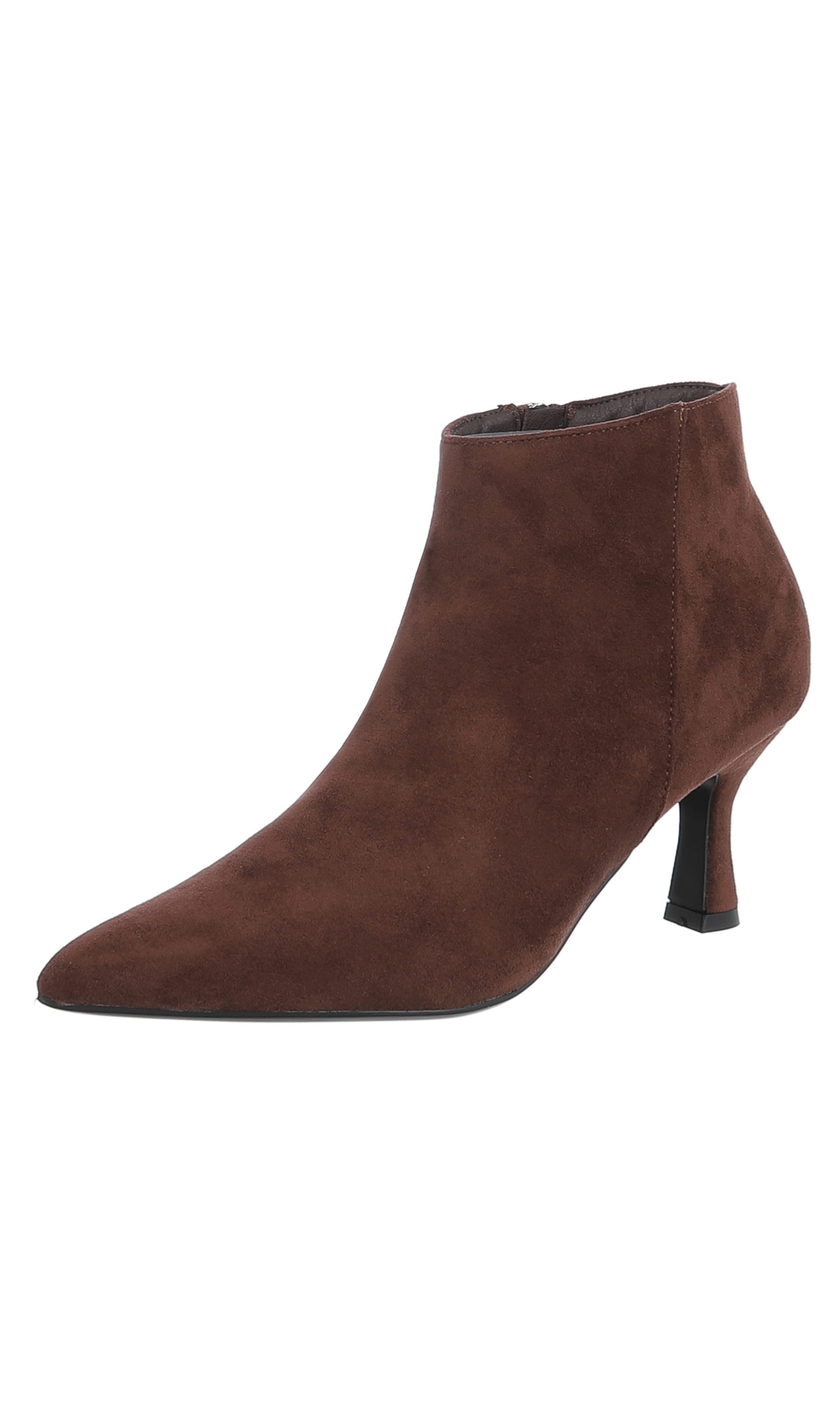 Ital-Design Stiefelette in Braun: Vorderseite
