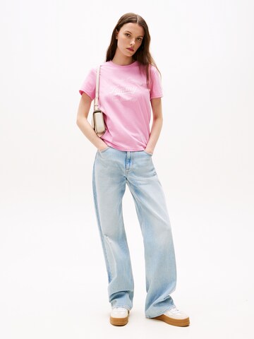 Maglietta 'ESSENTIAL' di Tommy Jeans in rosa