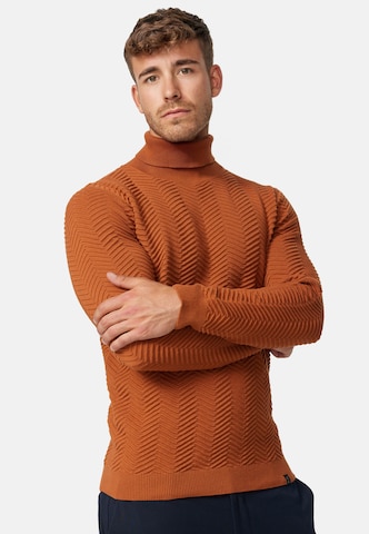 INDICODE JEANS Sweater 'Saini' in Orange: front