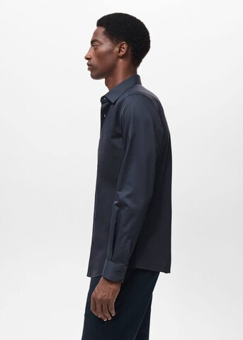 MANGO MAN Regular fit Button Up Shirt 'Palmar' in Blue