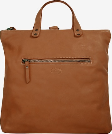 Cluty - Bolso de hombro en marrón: frente