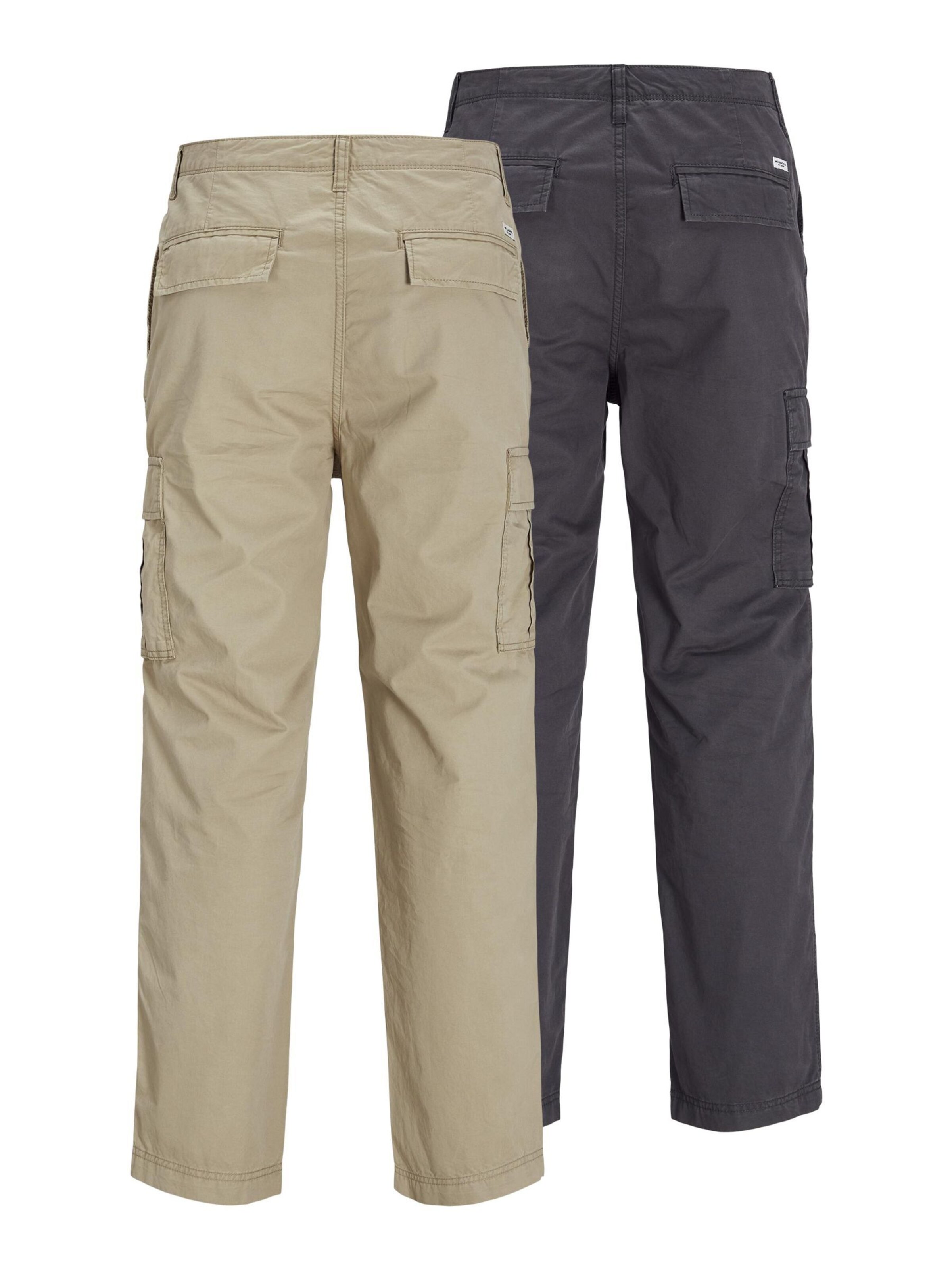 JACK & JONES regular Cargobukser i beige