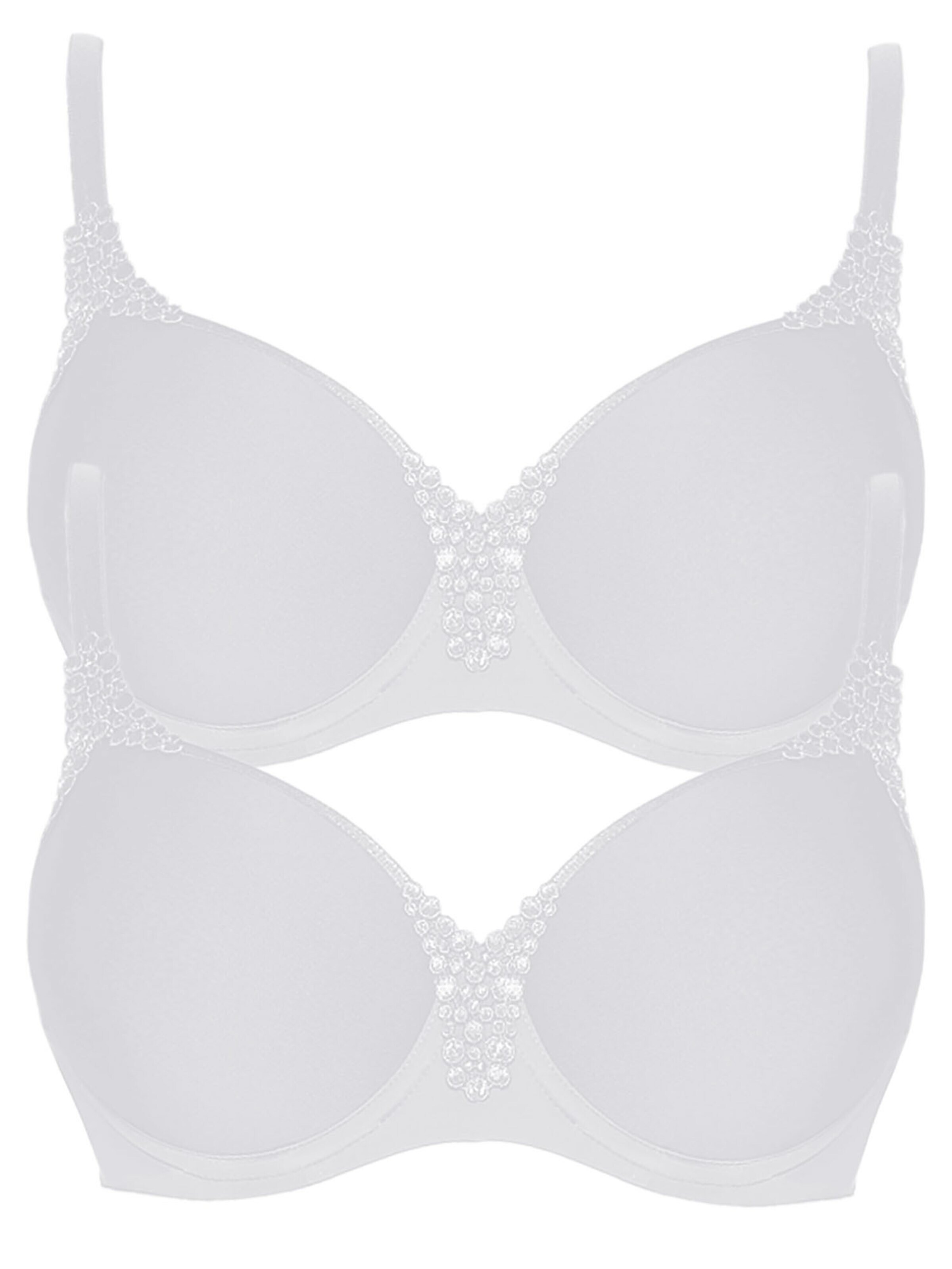 VIANIA Bra 'Carola' in White: front