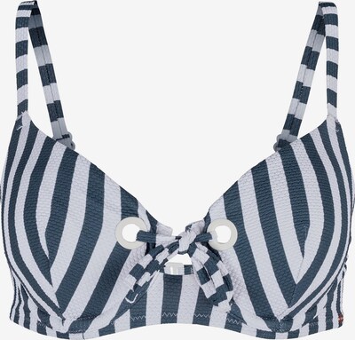 Skiny Bikini top in Night blue / White, Item view