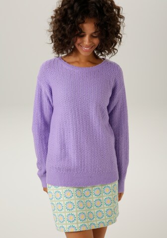 Aniston CASUAL Sweater in Purple: front