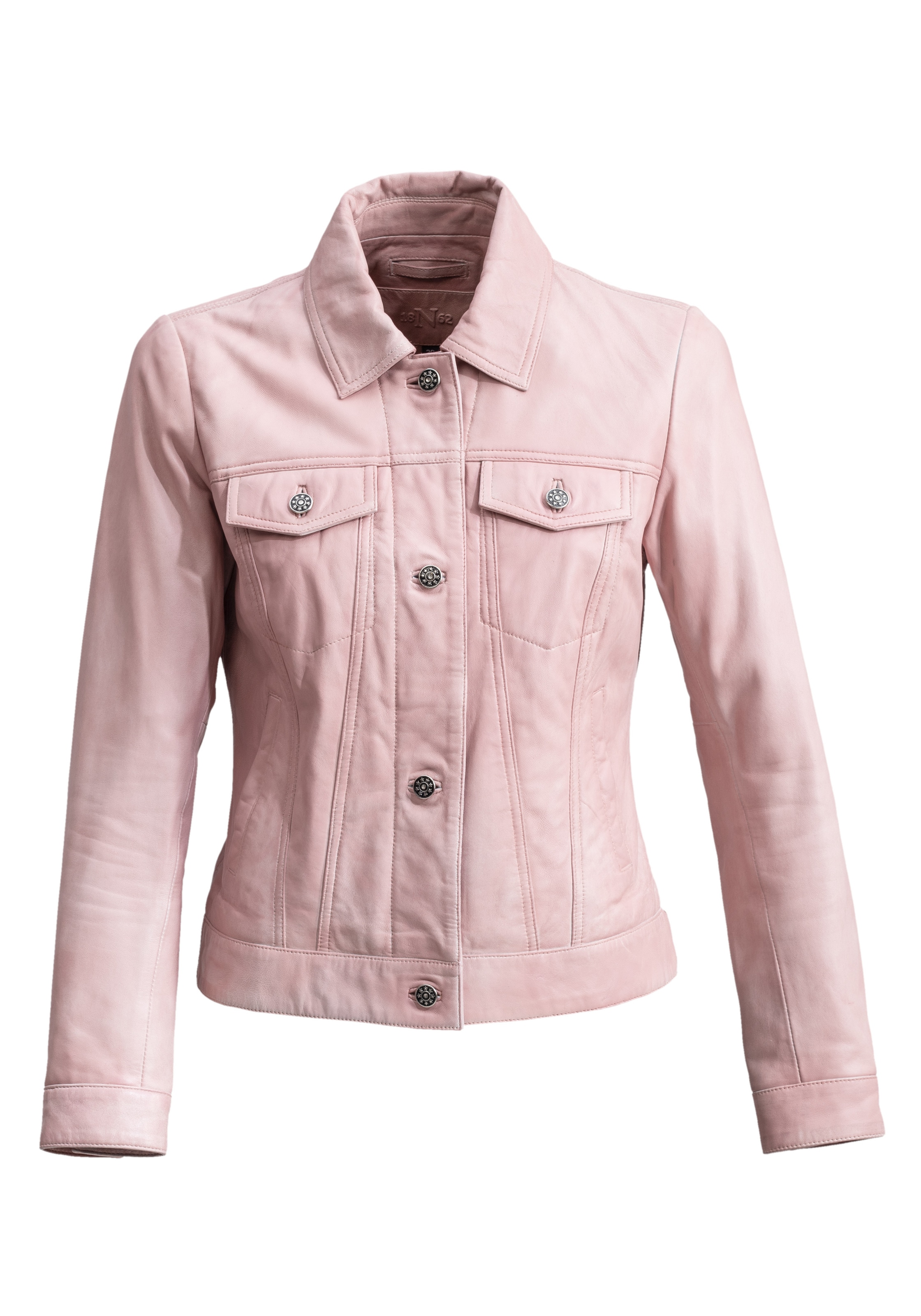 18N62 Tussenjas 'NEBarbados' in Roze: voorkant