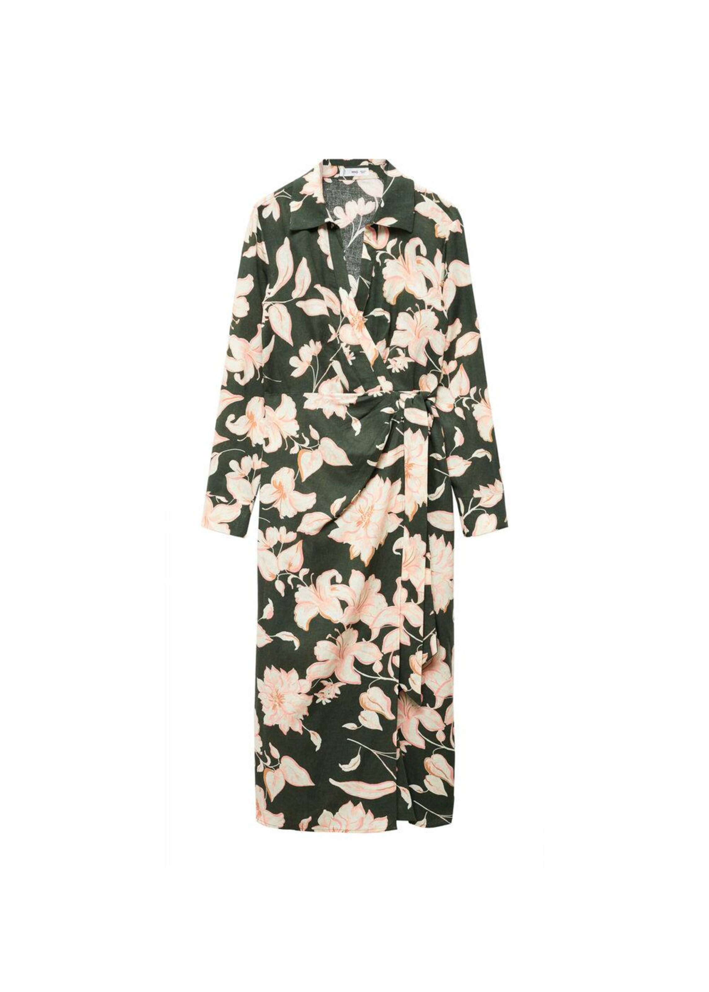 MANGO Рокля 'Carola' в зелено: отпред