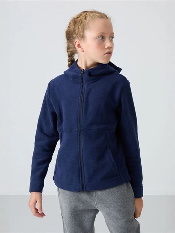 Tommy Life Dressipluus 'TOMMY Unisex-Kapuzen-Sweatshirt Für Jugendliche Mit Reißverschluss', värv sinine