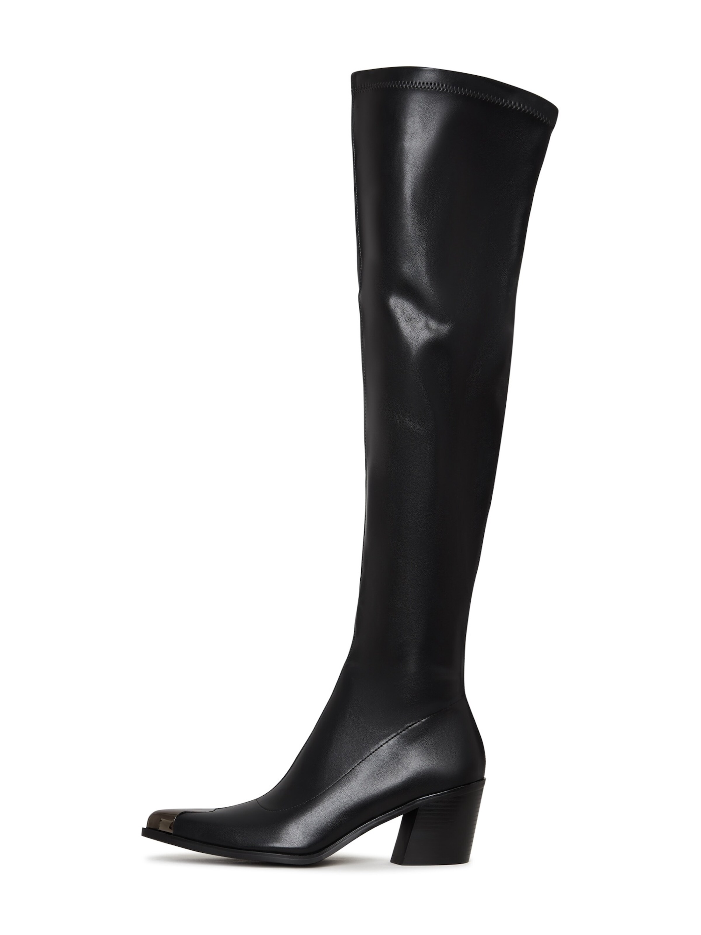 CESARE GASPARI - Botas sobre la rodilla en negro: frente