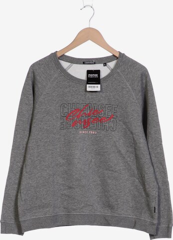 CHIEMSEE Sweatshirt & Zip-Up Hoodie in XL in Grey: front