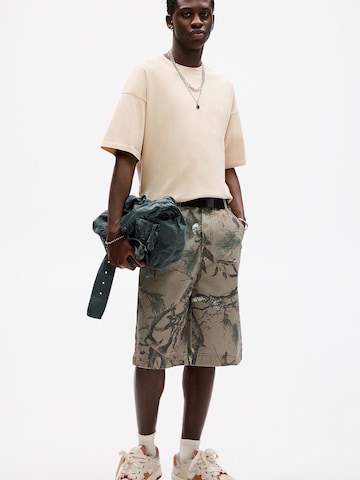 T-Shirt 'STWD' Pull&Bear en beige