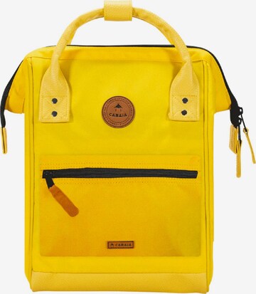 Cabaia Backpack in Yellow: front