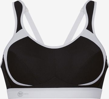ANITA Bandeau BH 'extreme control Sport' in Schwarz: Vorderseite