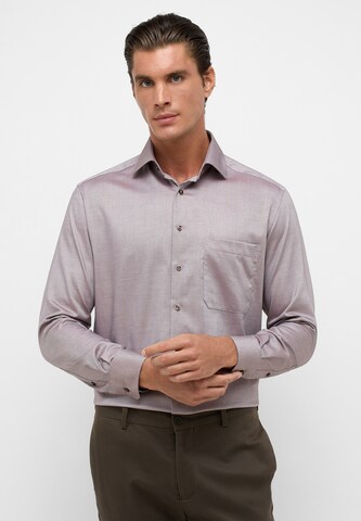 ETERNA Comfort fit Button Up Shirt in Grey: front