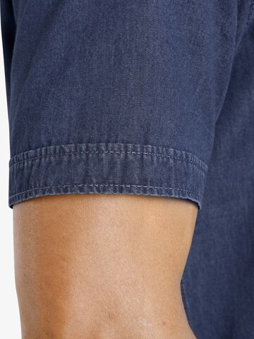 Jan Vanderstorm Comfort fit Overhemd 'Joar' in Blauw