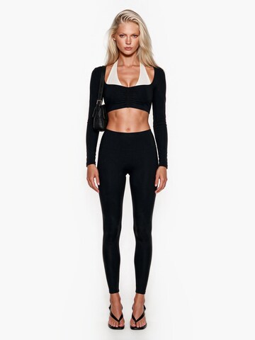 GOD SAVE QUEENS Slimfit Leggings 'Second Skin Studio High-Waisted Legging' in Grijs
