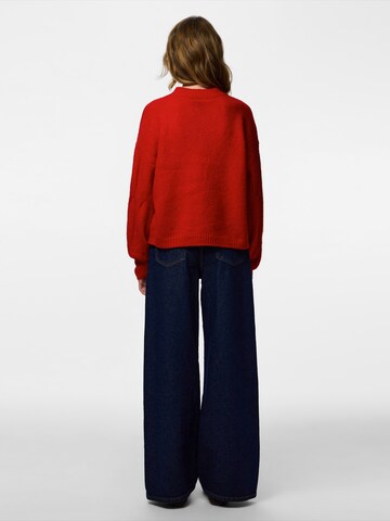 PIECES Sweater 'PCJenna' in Red