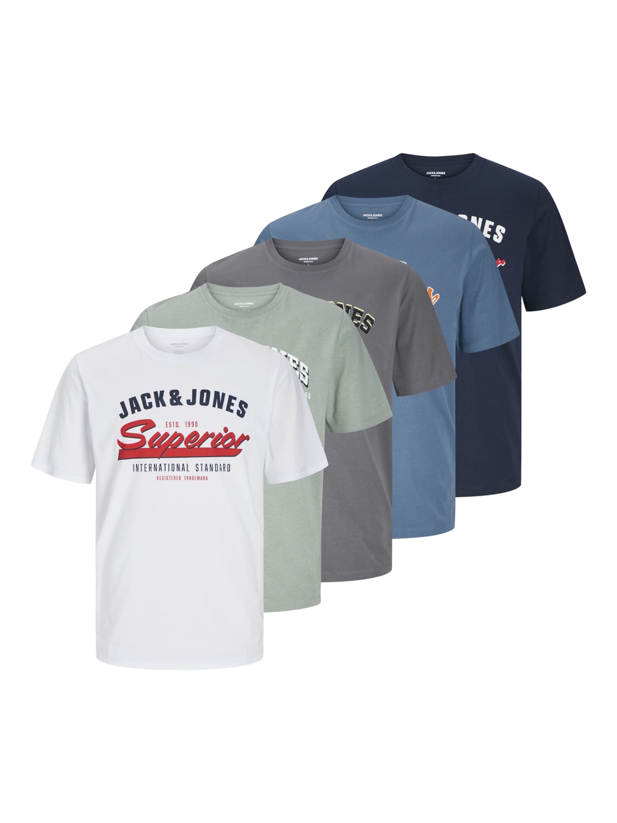 JACK & JONES Футболка в Зеленый: спереди