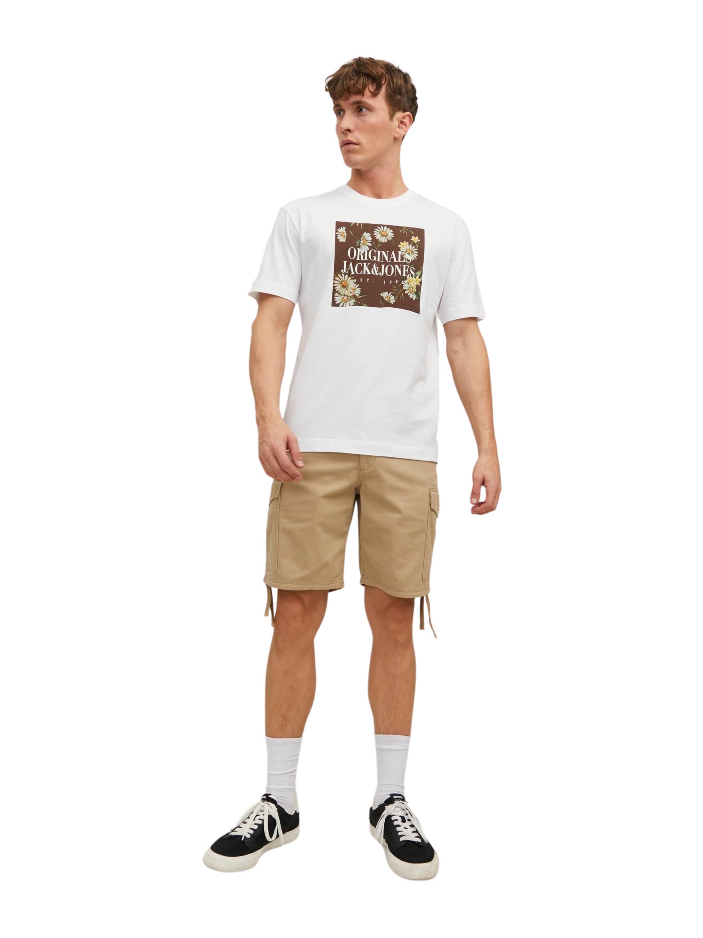 JACK & JONES Szabványos Cargo nadrágok 'JPSTMarley' - bézs