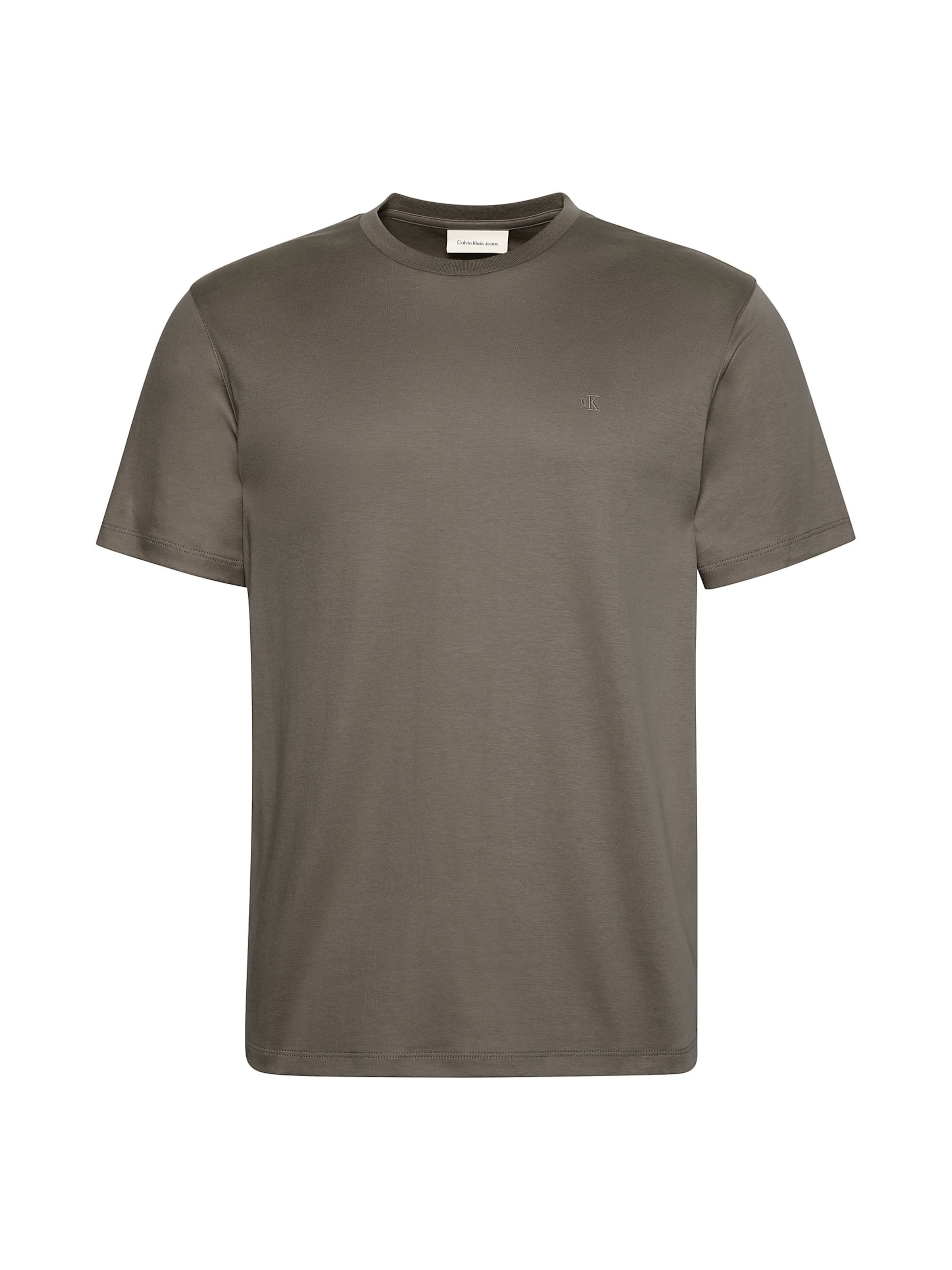 Calvin Klein Shirt 'Supima' in Brown: front