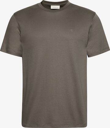 T-Shirt 'Supima' Calvin Klein en marron : devant
