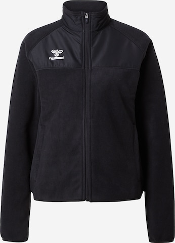 Hummel Functionele fleece jas 'Go' in Zwart: voorkant