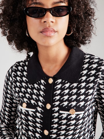 Derhy Strickjacke 'BARBERINE' in Schwarz