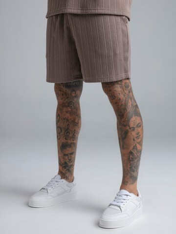 Regular Pantalon SikSilk en marron