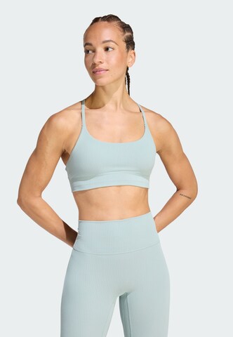 ADIDAS PERFORMANCE Bustier Sport-BH 'All me' in Grün: Vorderseite