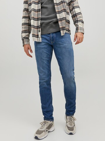 JACK & JONES Slimfit Jeansy 'Liam' w kolorze niebieski: przód