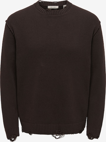 Pullover 'ONSTUNE' di Only & Sons in marrone: frontale