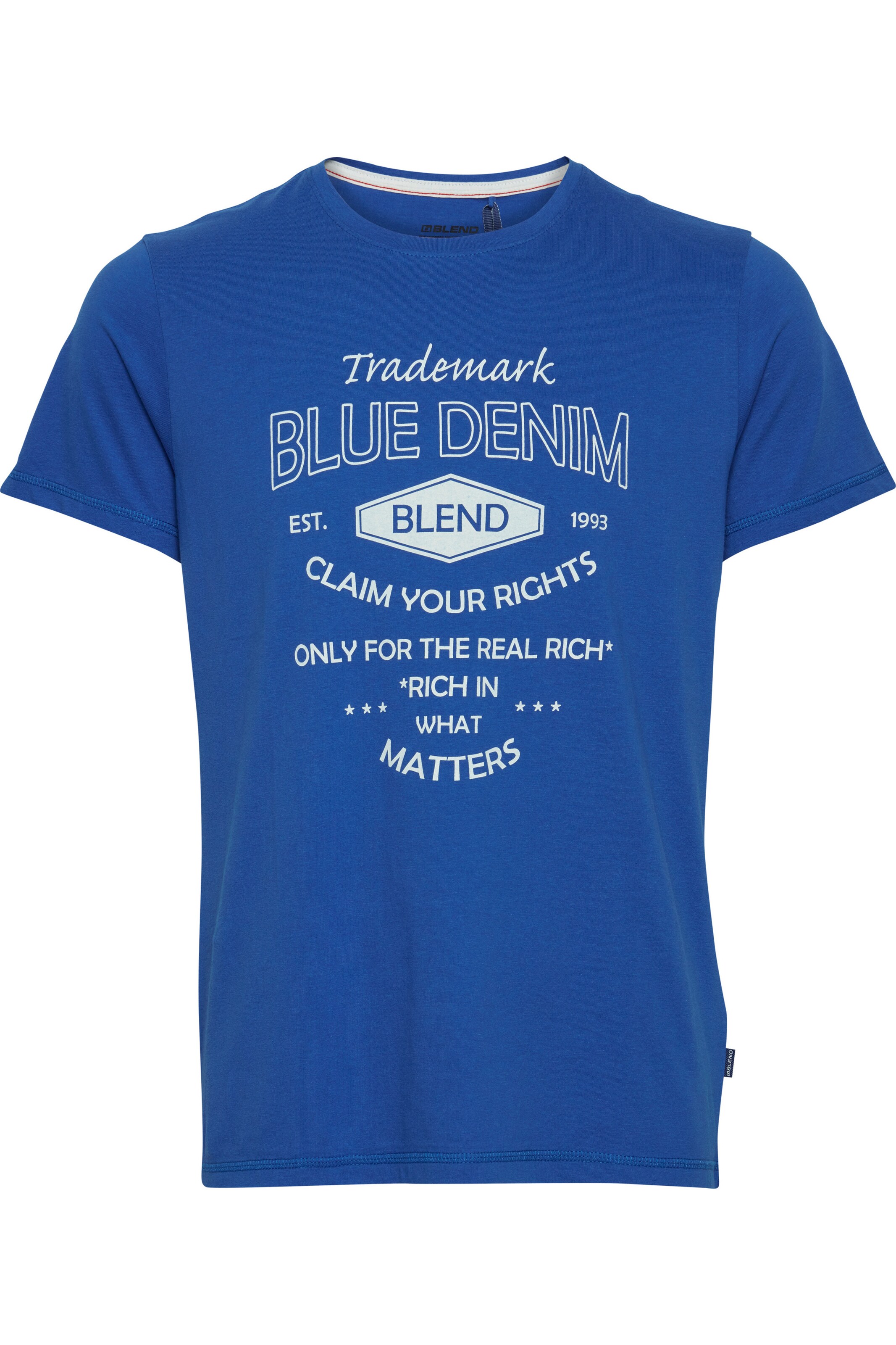 BLEND - Camisa 'Adam ' em azul: frente