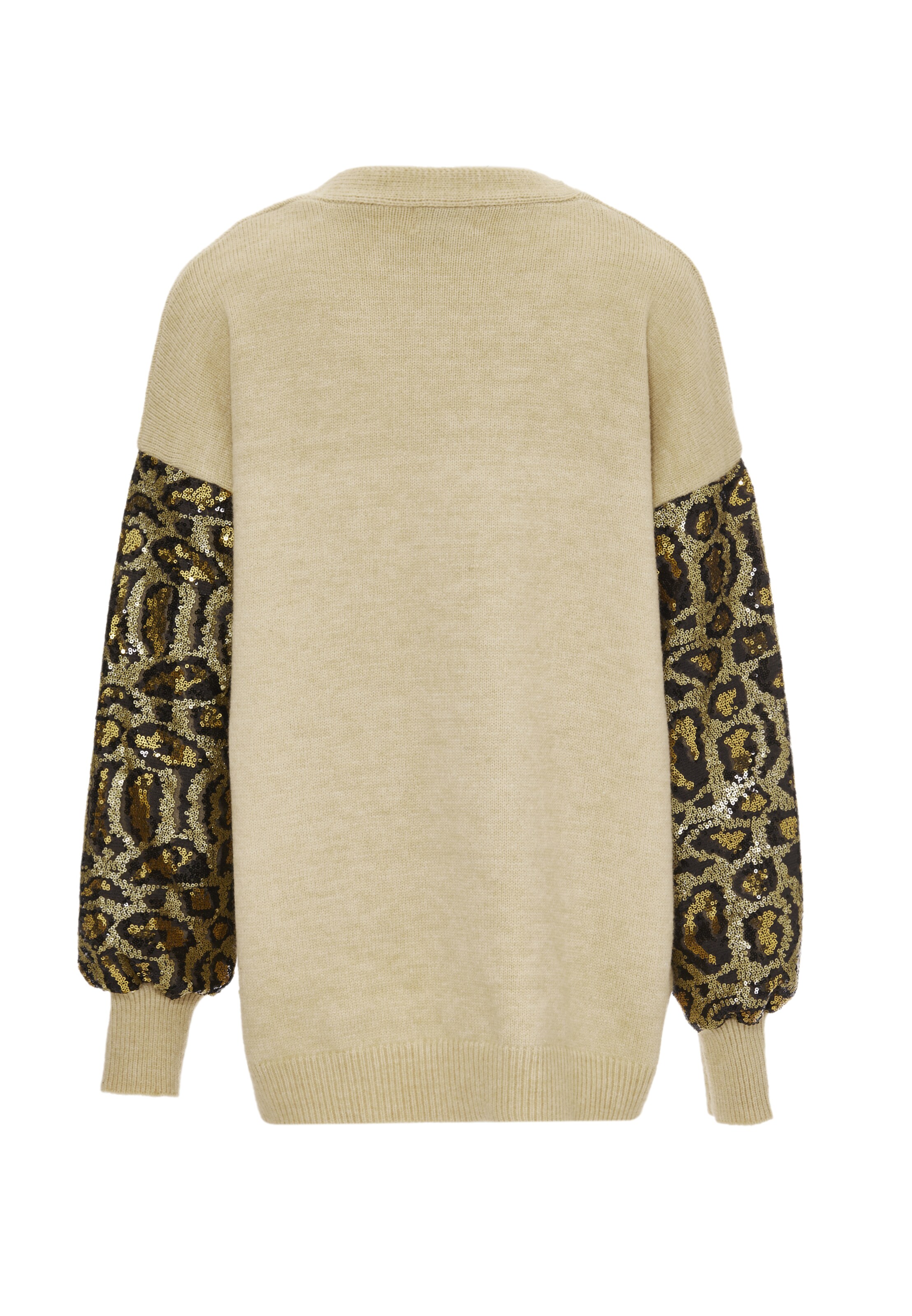 IMANE - Casaco de malha em bege